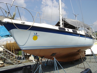 copper epoxy boat bottom